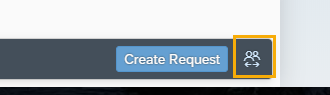 My Leave Requests page is displayed with the Entitlement section is expanded and the Create Request button highlighted. 