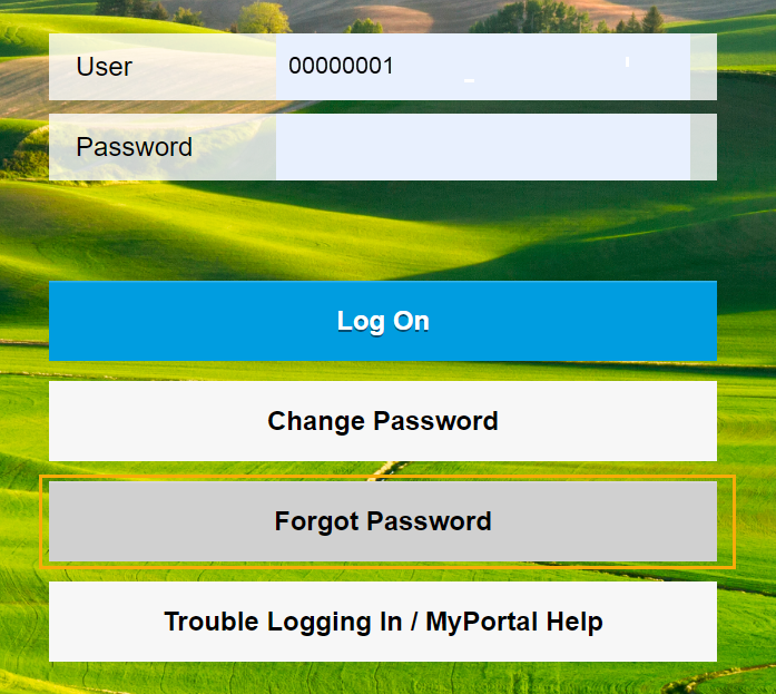 Forgot your Portal account password?