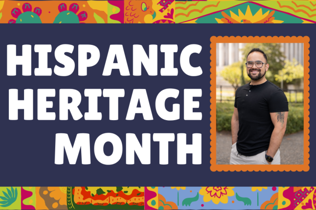 Hispanic Heritage Month, with photo of Juan Garza