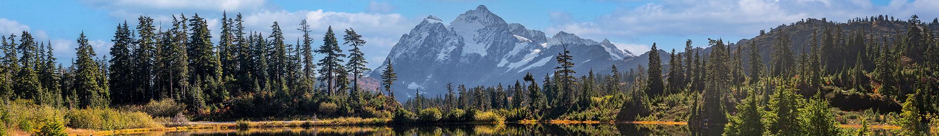 Picture Lake with Mt. Shuksan in the background