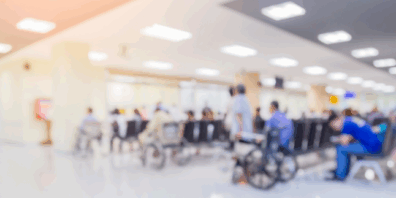 HR1-impacts-hero-image Hospital waiting room, out-of-focus
