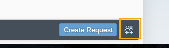 My Leave Requests page is displayed with the Entitlement section is expanded and the Create Request button highlighted.